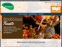 Tablet Screenshot of bruninggrocery.com